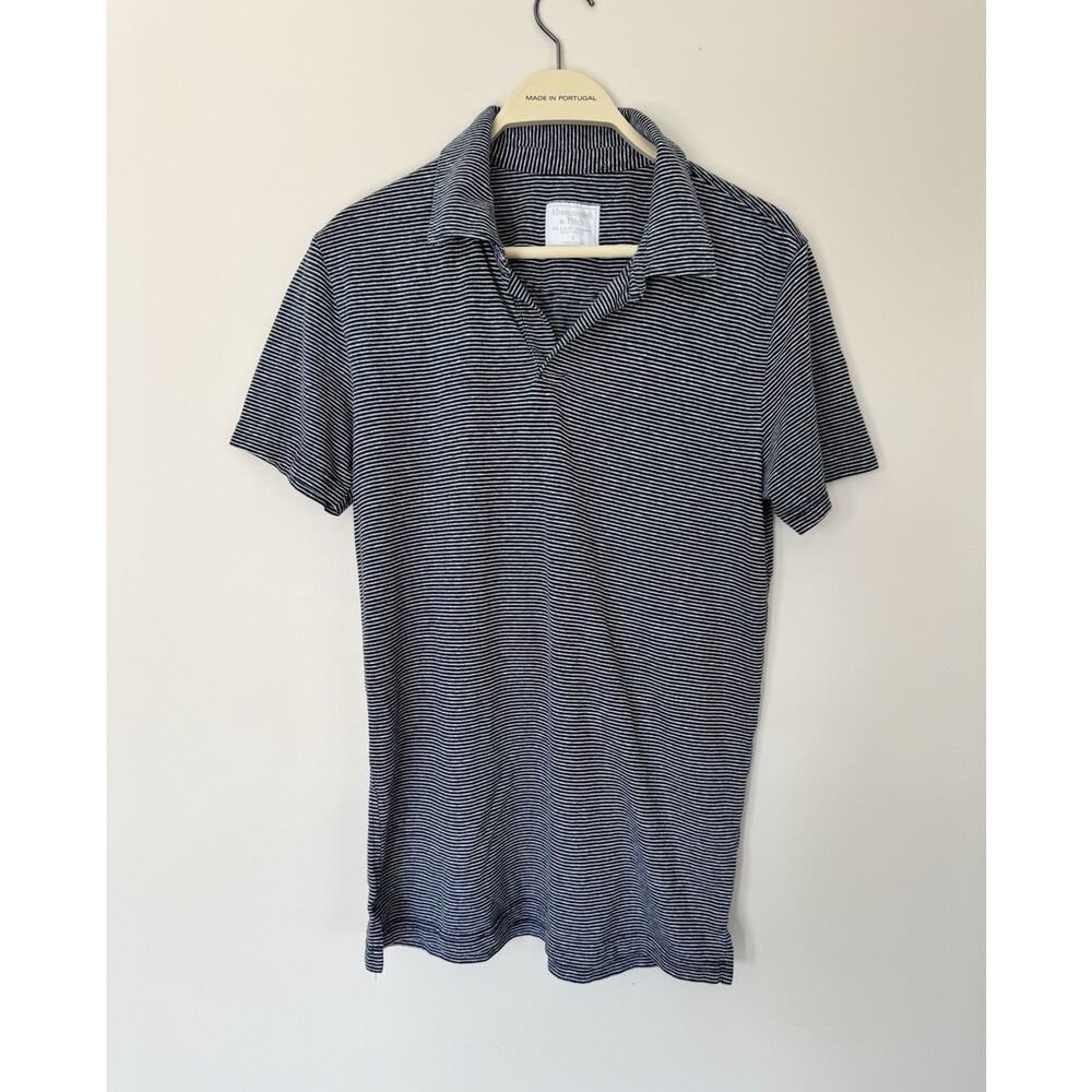 Vintage Abercrombie & Fitch Men's Striped Polo Shirt Short Sleeve Collared S